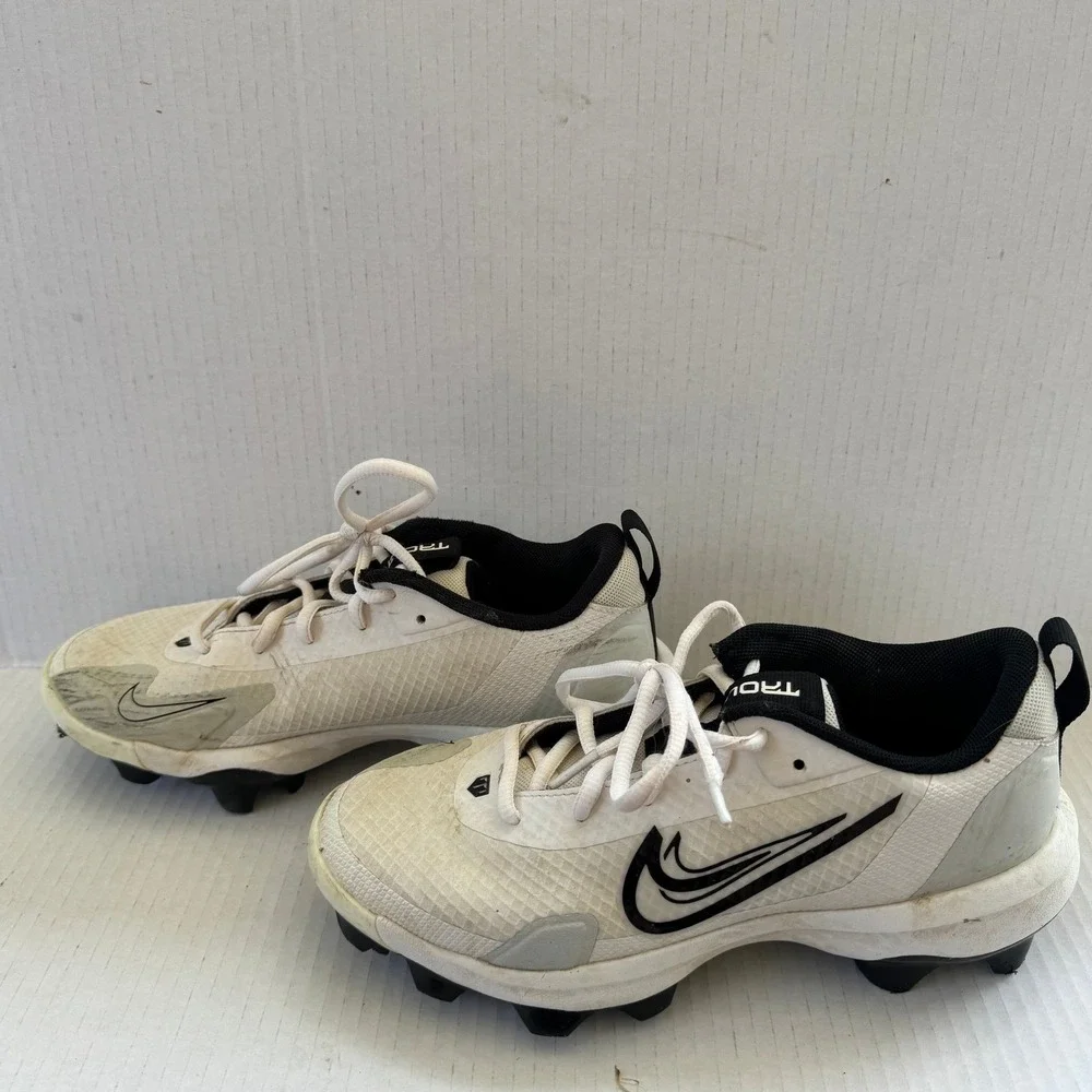 Nike Vapor Edge Shark Youth Football Cleats‎ White Black FB6340-100 Size 5Y